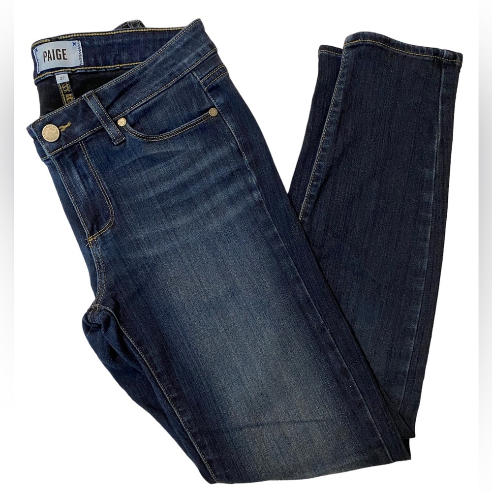 Paige Verdugo Ankle Jeans, Made in USA, Midrise, Wiskering, Size 27